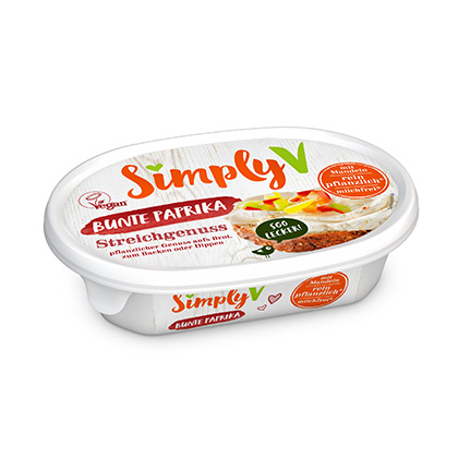 Simply V Veganer Streichgenuss Paprika 150g - Hello Vegan Onlineshop