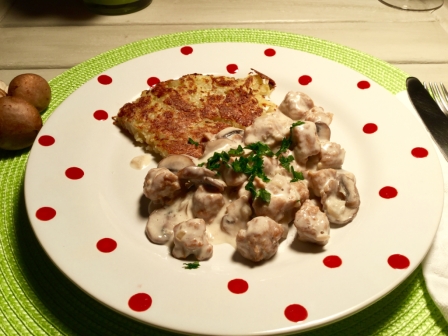 Rezept veganes Zürcher Geschnetzeltes