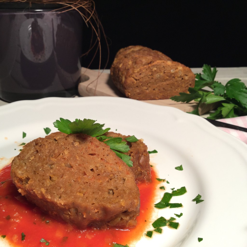 Rezept Veggie Hackbraten an rassiger Tomatensauce