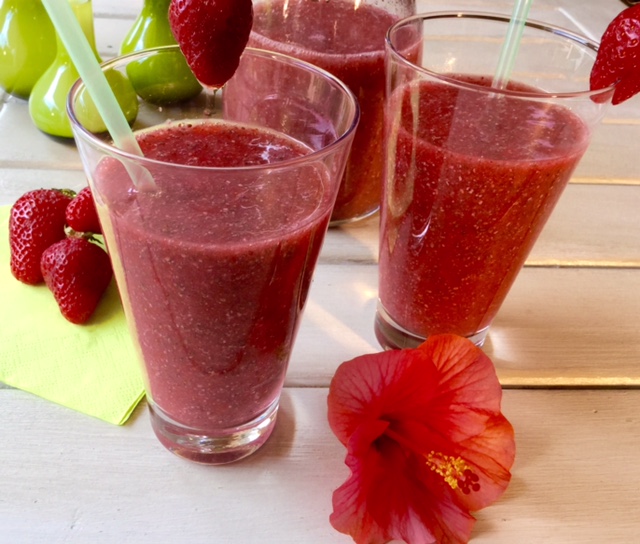 Rezept Erdbeer Chia Samen Smoothie