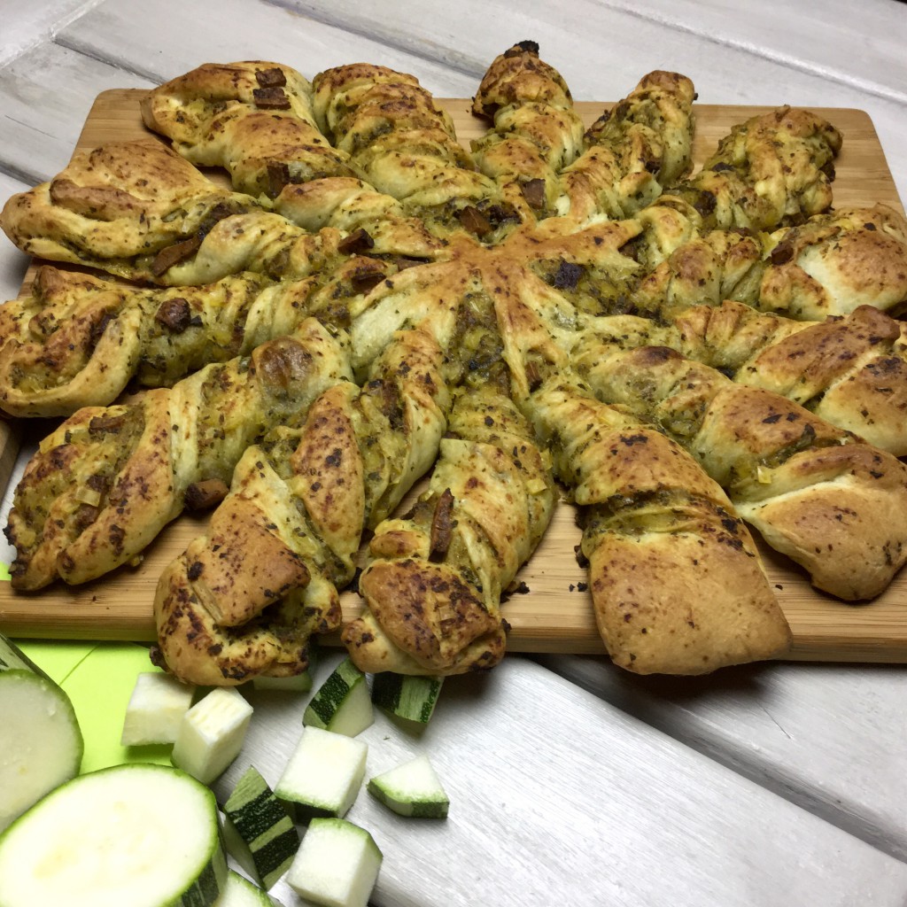 Rezept Pizzabrot mit Zucchini