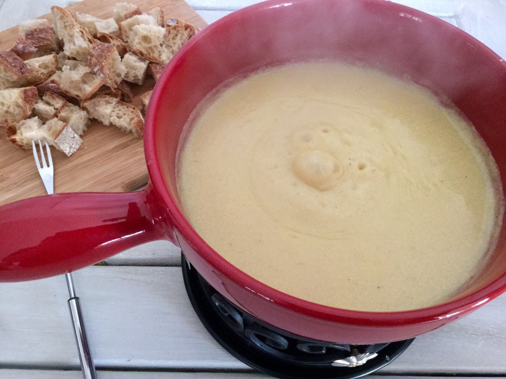 Rezept veganes Käsefondue