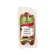 Topas Wheaty Veganwurst Bauernknacker (3 Stück) 150g