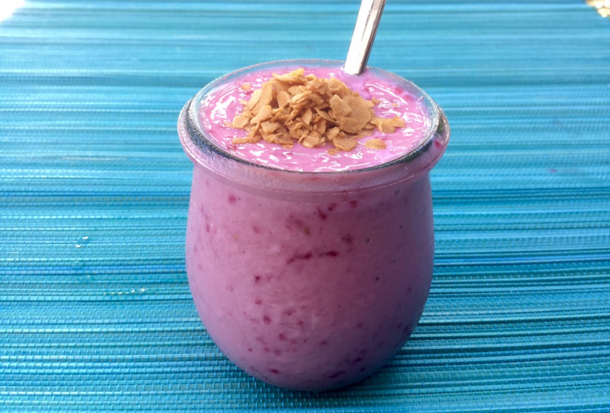 Rezept Frozen Quark Smoothie