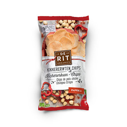 De Rit Kichererbsen-Chips Paprika 75g