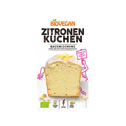 Biovegan Zitronenkuchen Backmischung 430g | Hello Vegan Onlineshop