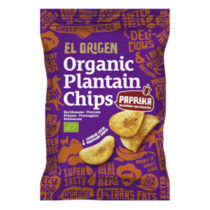 El Origen Kochbananen Chips Paprika 80g