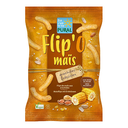 Pural Flip’O Mais Mais-Erdnussflips 100g