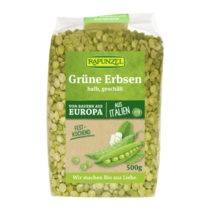 Rapunzel Grüne Erbsen halb geschält 500g