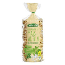 Allos Amaranth Mais Waffeln Italienisch Kräuter 100g