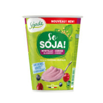 Sojade vegane Alternative zu Joghurt Heidelbeere Kirsche ohne Zucker 400g