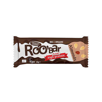 Roobar Proteinriegel Mandel mit Schokolade 40g