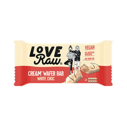 Love Raw Wafer Bar White Choc 45g