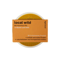 fyn.food Local Wild Bio Hummus Rüebli und Chili 150g