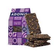 Adonis Keto Crackers Black Pepper & Sea Salt 60g
