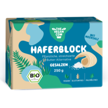 The Vegan Cow Cow Hafer Block gesalzen 250g