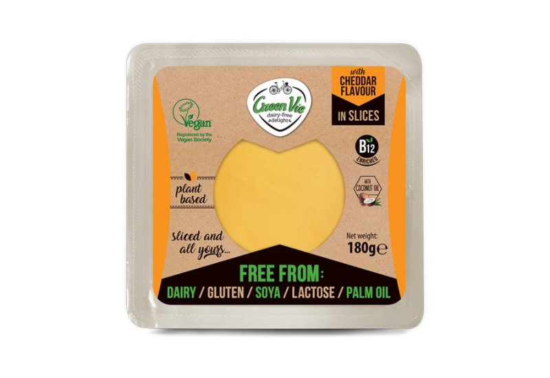 GreenVie Scheiben mit Cheddar Geschmack 180g