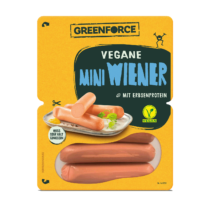 Greenforce Vegane Mini Wiener 180g (2 x 3 Stück)