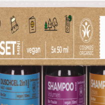 Benecos Reiseset Unterwegs mit 5 Flaschen 5x50ml