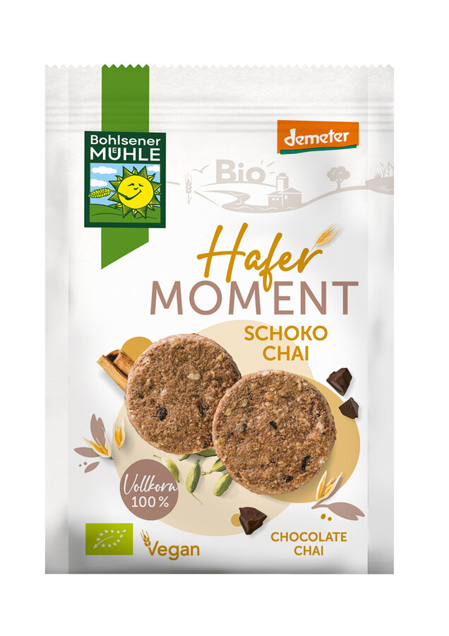 Bohlsener Mühle Demeter Hafer Moment Schoko Chai 125g