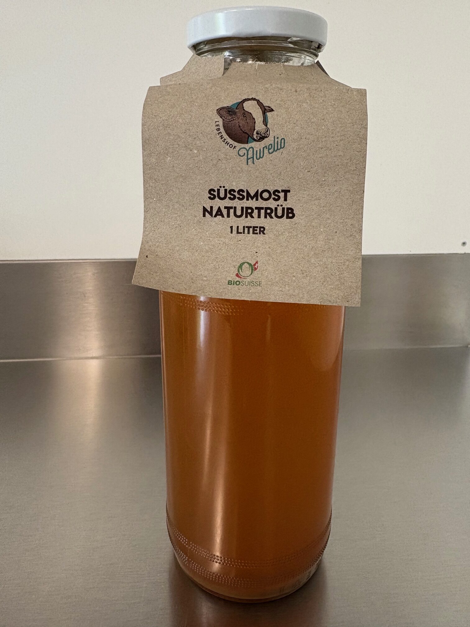 Lebenshof Aurelio Süssmost Naturtrüb 1 Liter (inkl. 1.00 Depot)