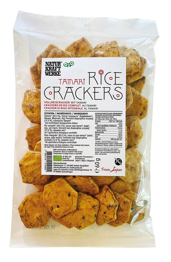 Naturkraftwerke Tamari Reis Cracker 60g