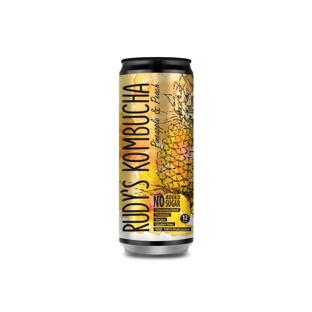 Rudy’s Kombucha Ananas & Pfirsich 330ml