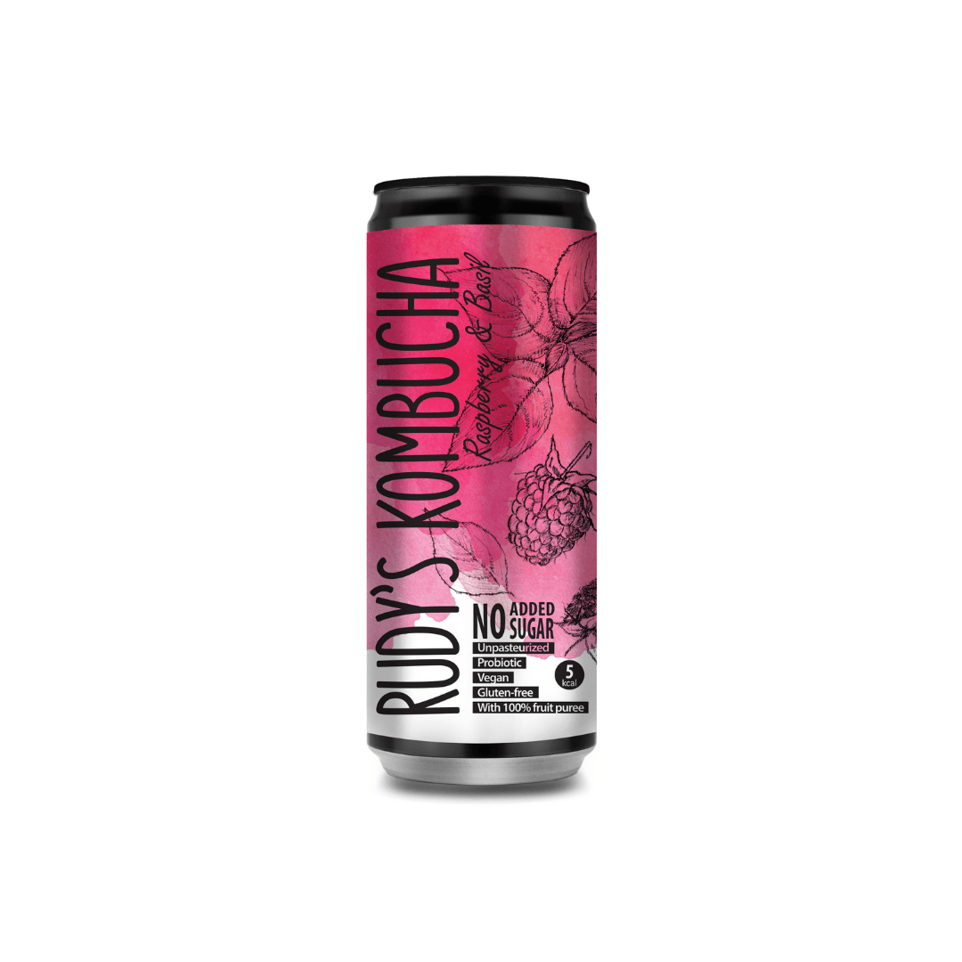 Rudy’s Kombucha Himbeer & Basilikum 330ml