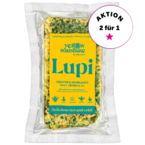 Yellow Sunshine by New Roots Unser Lebensmittel Lupinenblock Kräuter & Knoblauch 170g – AKTION 2 für 1