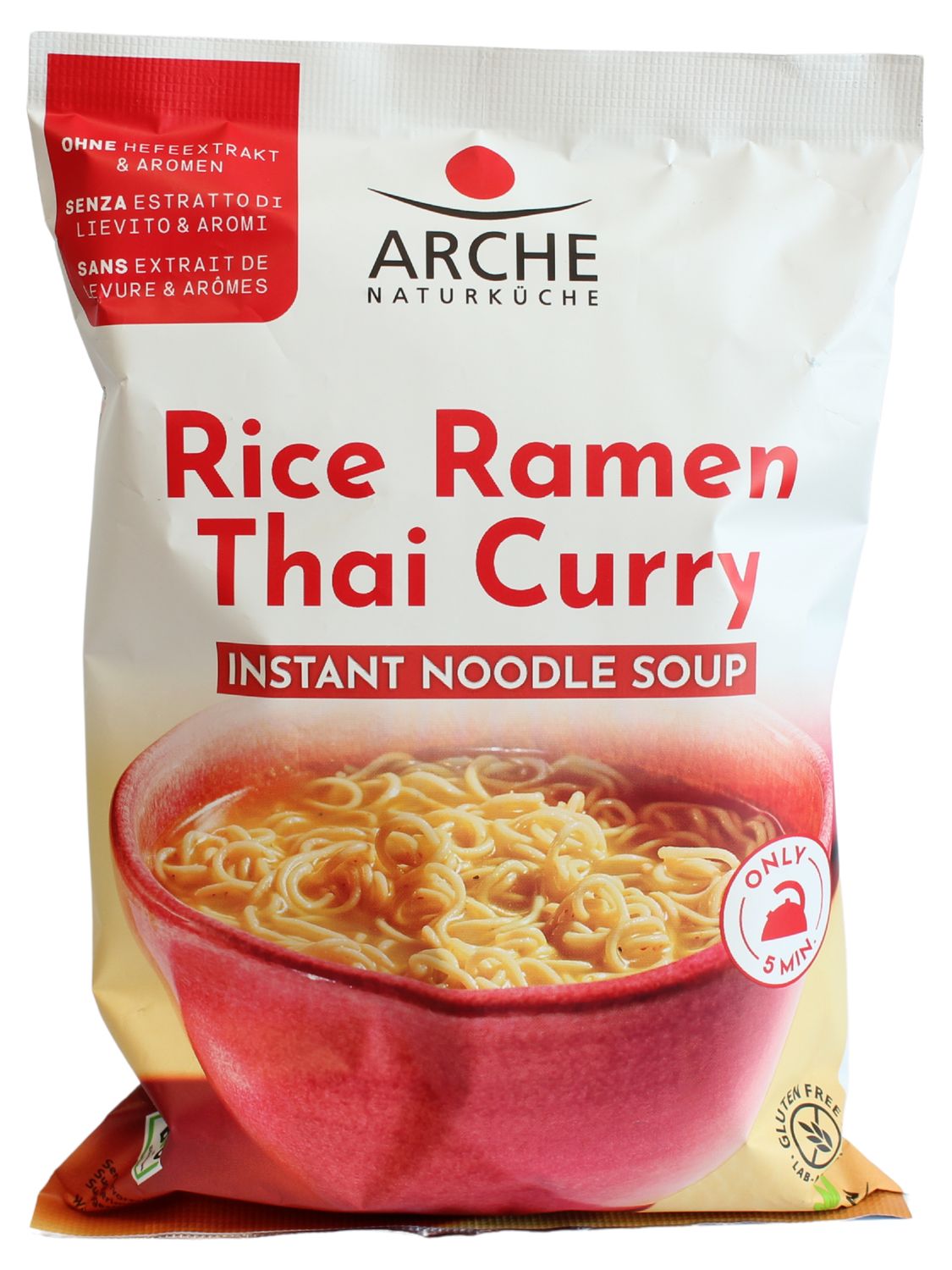 Arche Rice Ramen Thai Curry Instant Noodle Soup 72g