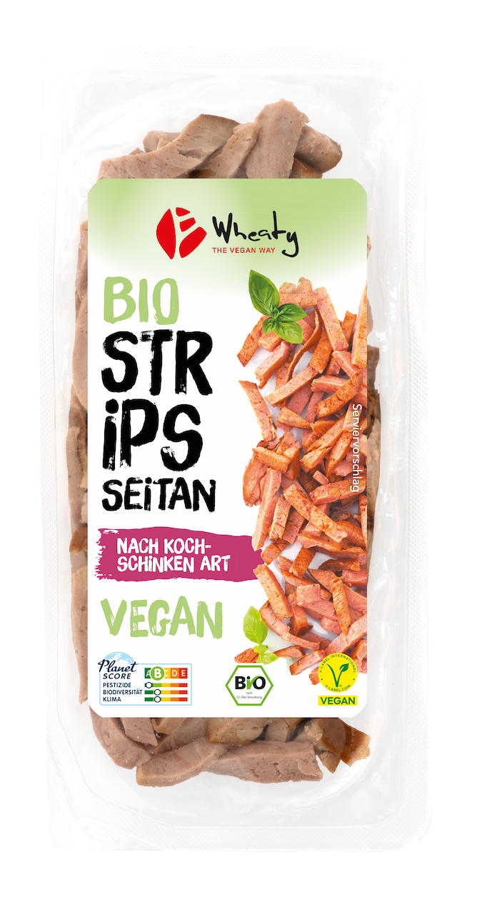 Wheaty Bio Strips Seitan nach Kochschinken Art 100g