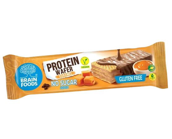 Brain Foods Protein Wafer Caramel 40g