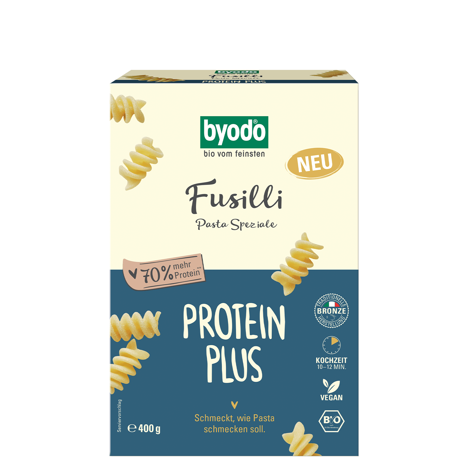 Byodo Protein Plus Fusilli 400g