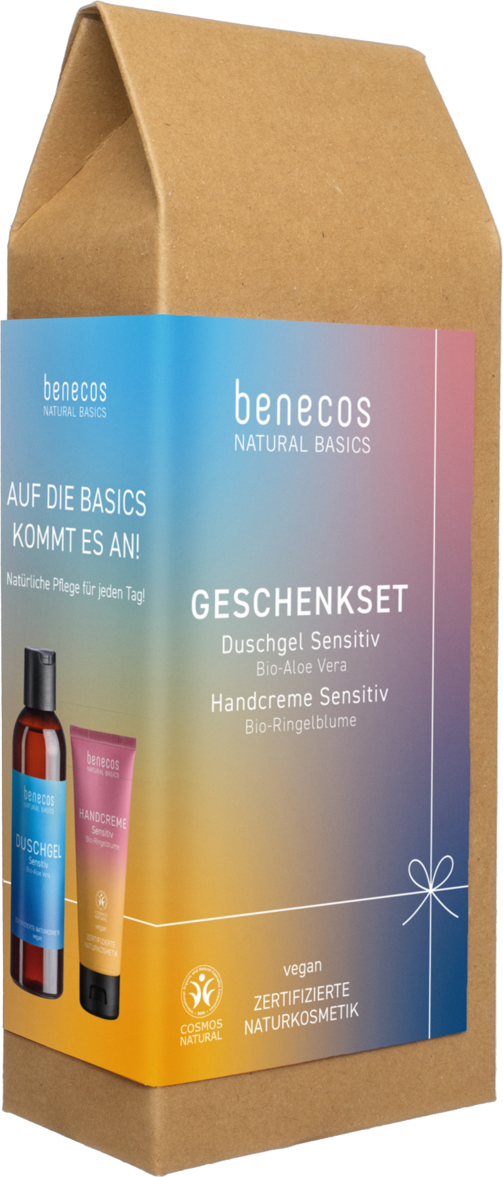 Benecos Geschenkset Sensitiv Duschgel und Handcreme