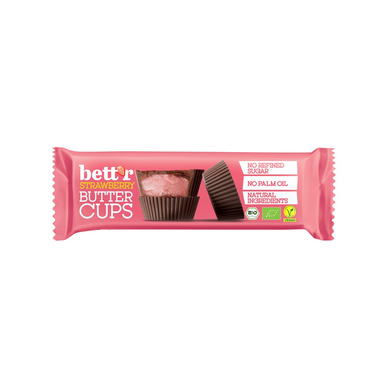 bett’r Strawberry Butter Cups 3x13g