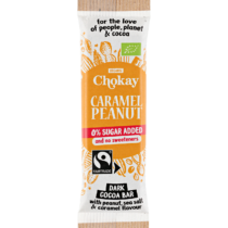 Chokay Caramel Peanut Zartbitterschokolade Riegel 30g