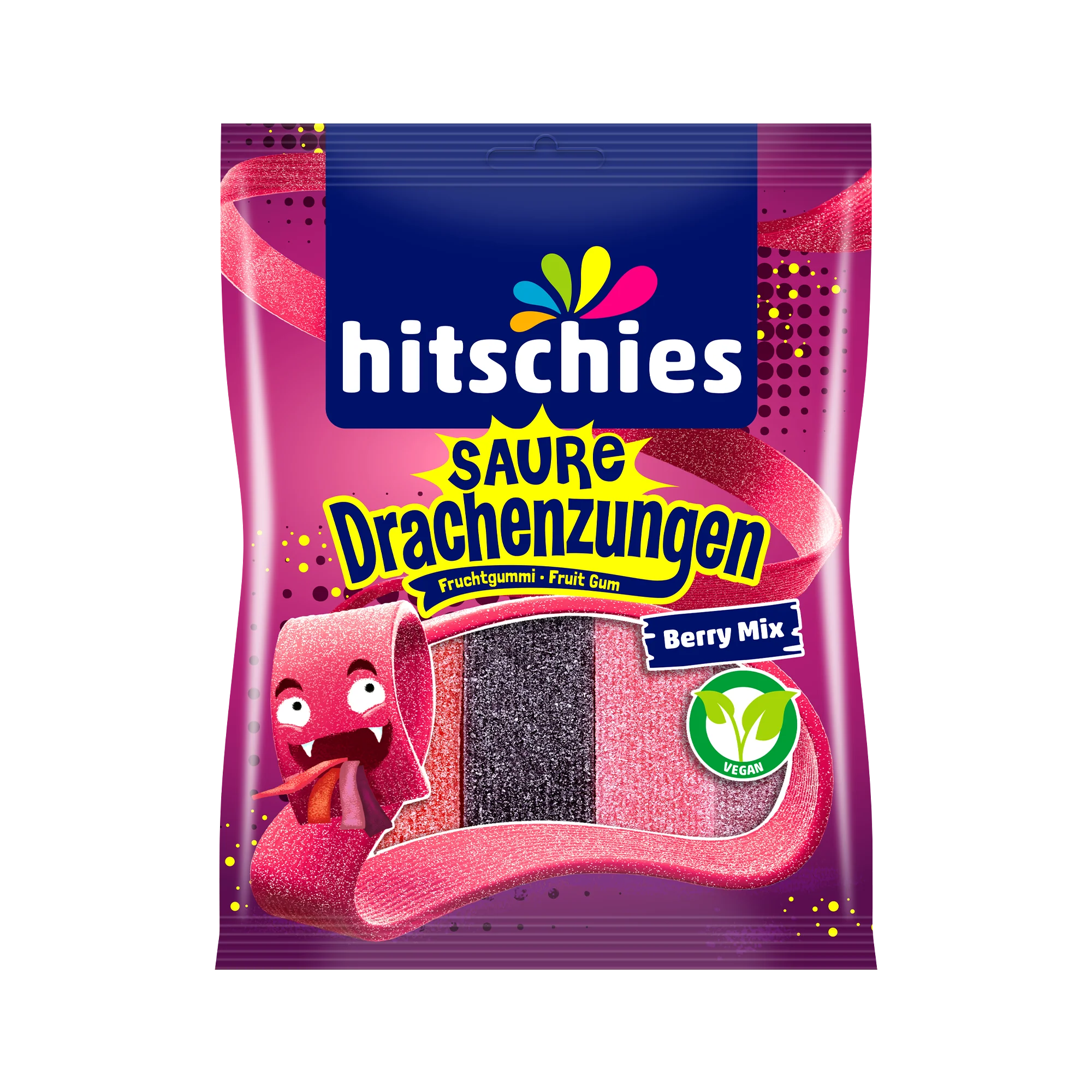 Hitschler Hitschies Saure Drachenzungen Berry Mix 125g
