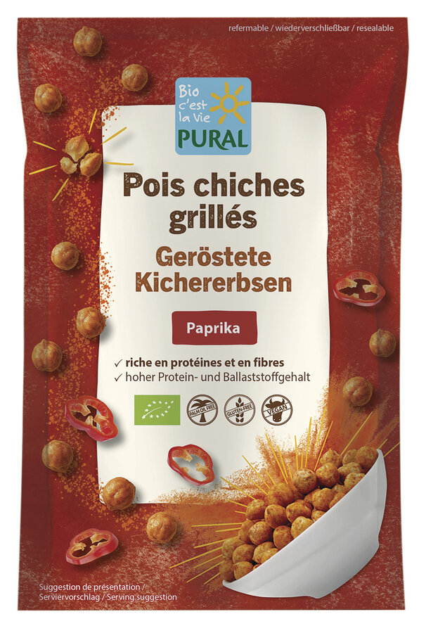 Pural Geröstete Kichererbsen Paprika 90g