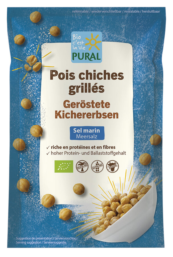 Pural Geröstete Kichererbsen Meersalz 90g