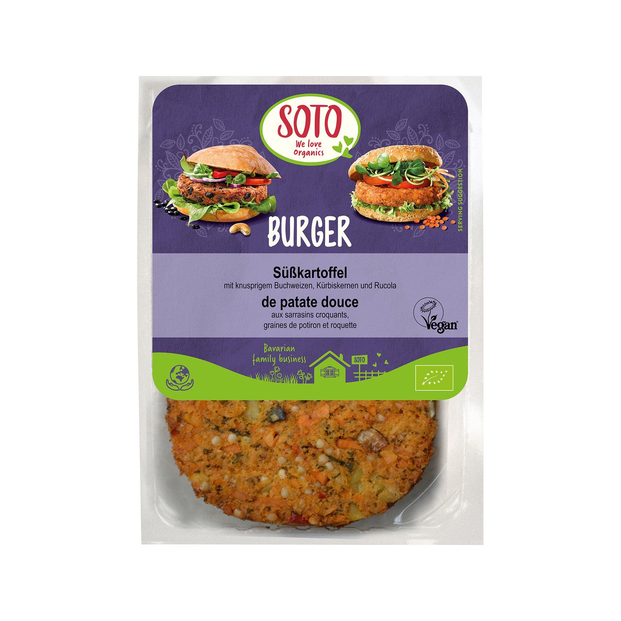 Soto Süsskartoffel Burger 160g