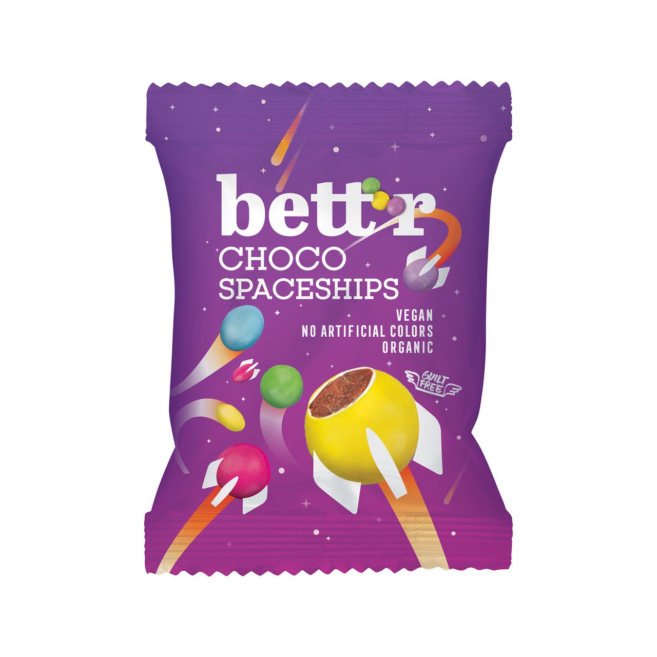 Bett’r Bunte Schokolinsen Choco Spaceships 70g