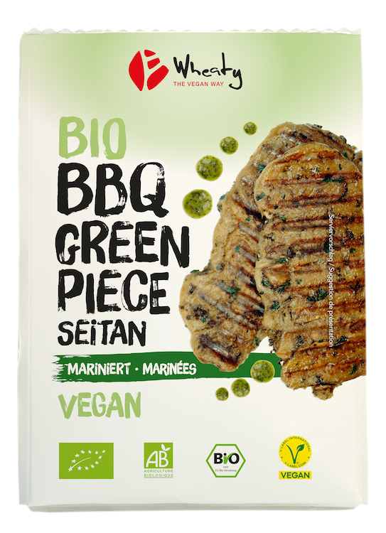Wheaty Bio BBQ Green Piece Seitan 175g