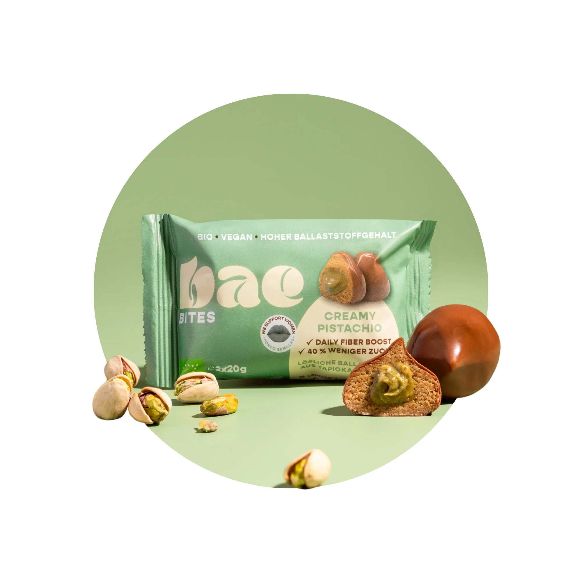 Bae Bites Creamy Pistachio 2x20g