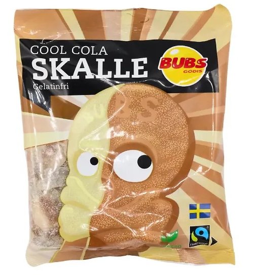 Bubs Cool Cola Skalle 90g