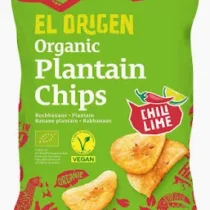 El Origen Kochbananen Chips Chili Lime 80g