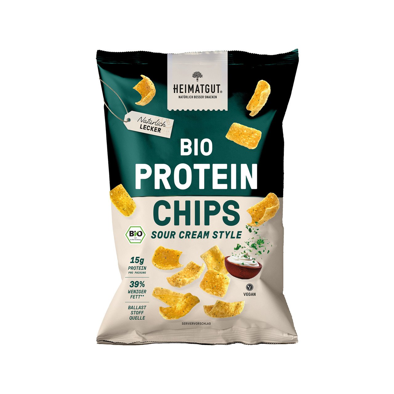 Heimatgut Bio Protein Chips Sour Cream Style 63g