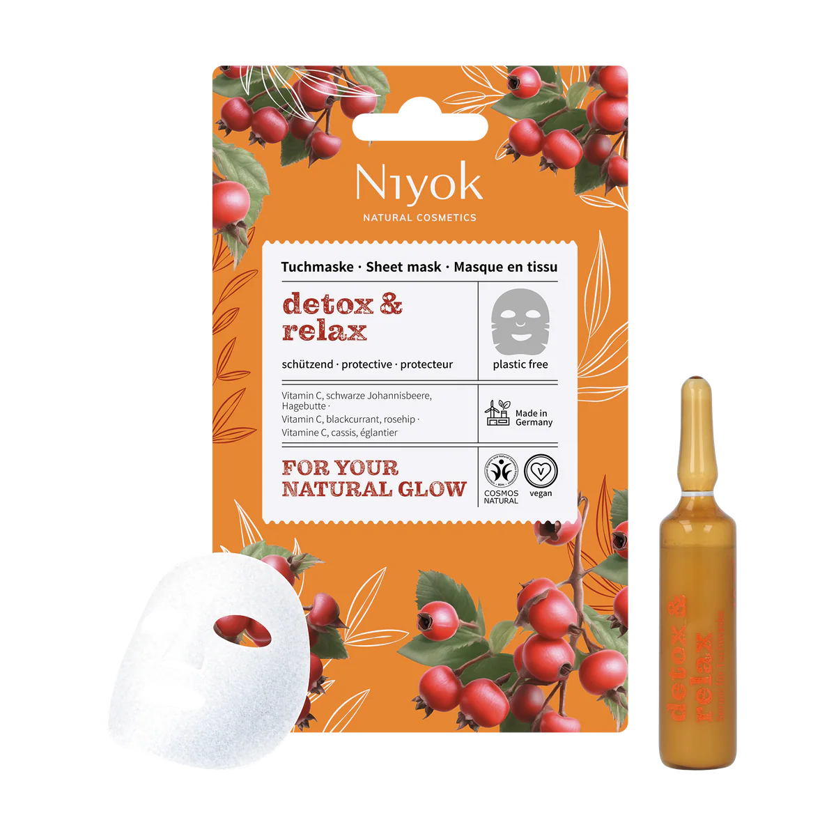 Niyok Tuchmaske Detox & Relax