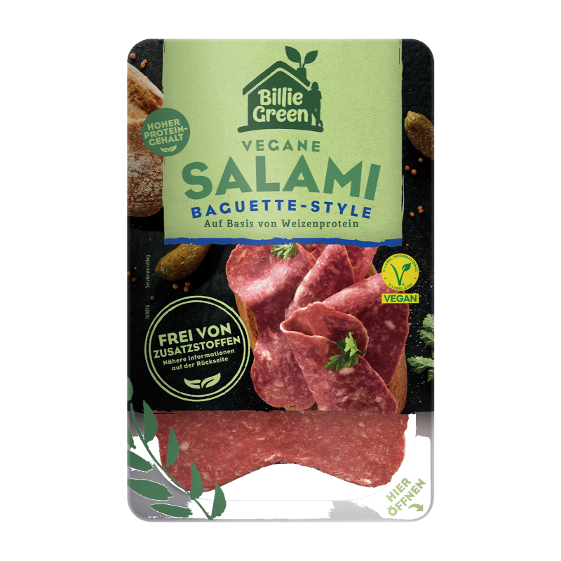 Billie Green Vegane Salami Baguette Style 70g