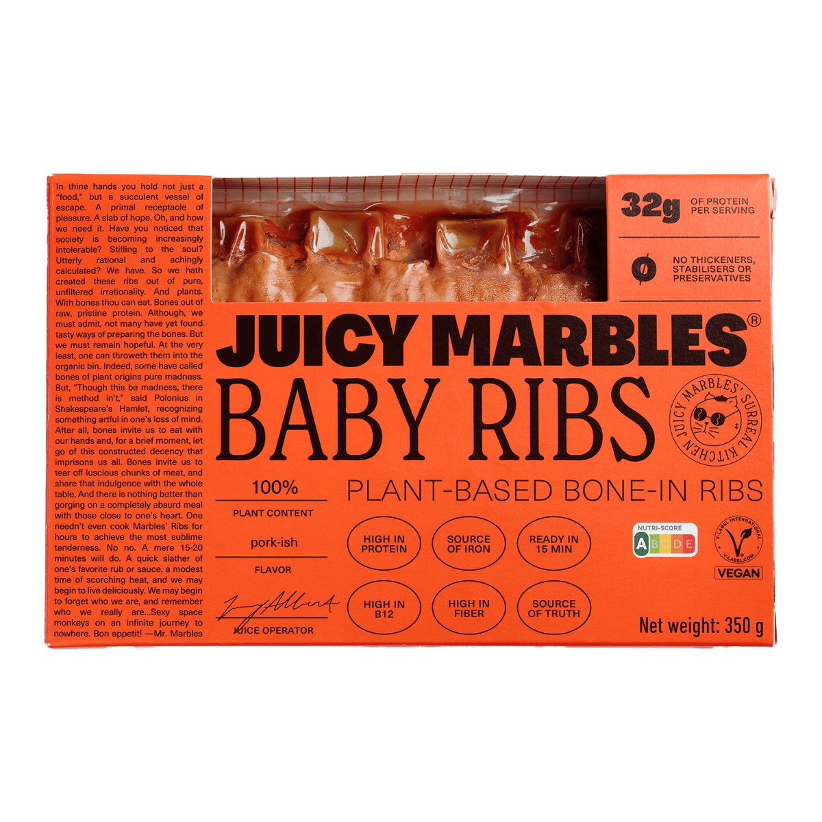 Juicy Marbles Baby Ribs 350g