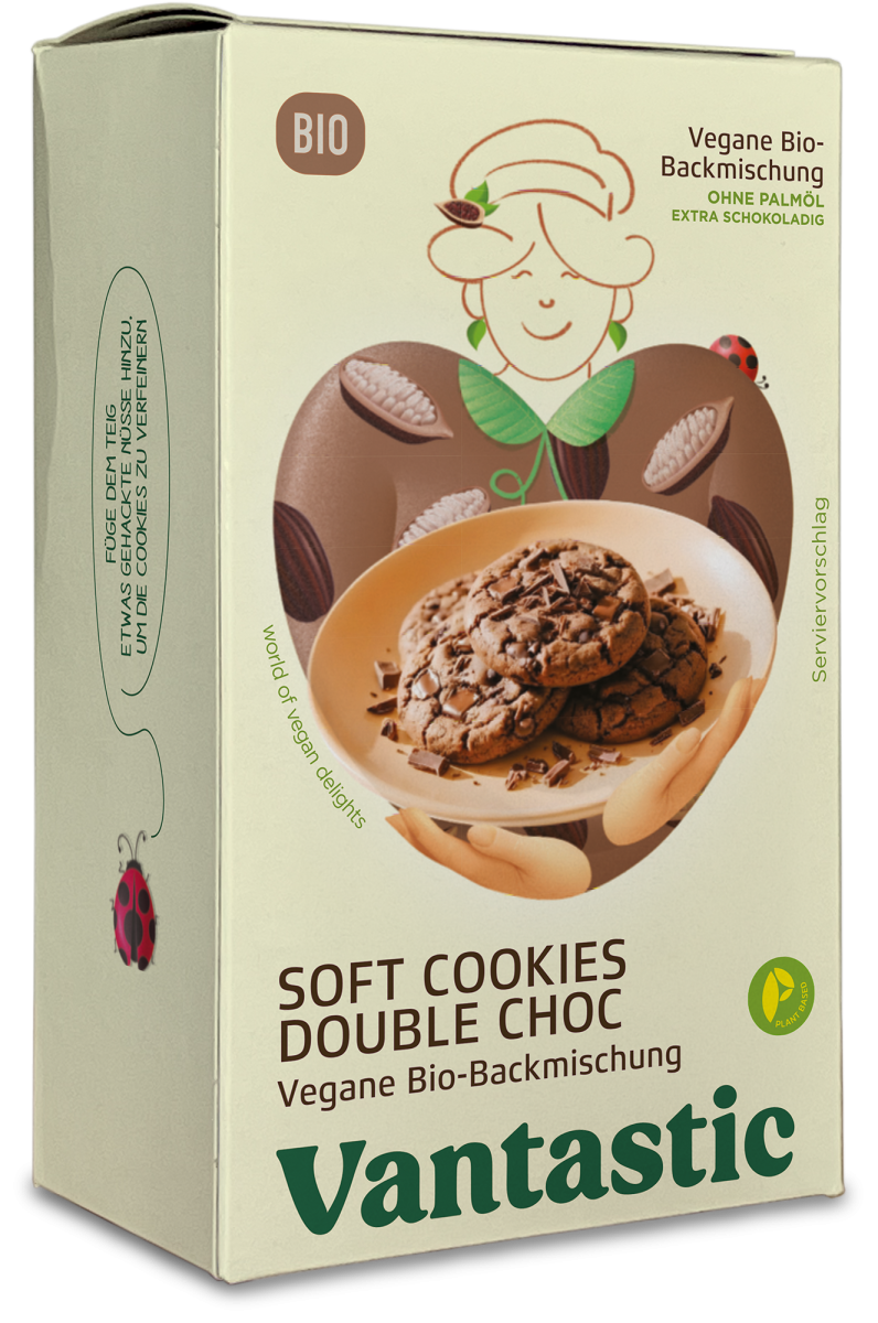 Vantastic Soft Cookie Double Choc Backmischung 200g